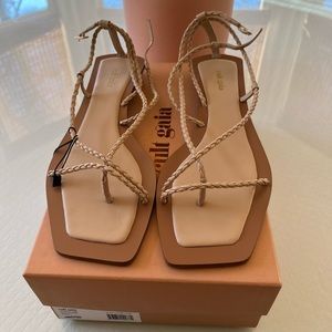 Cult Gaia Juno sandal in sand color. Size 42 EU/12US. Never worn.
